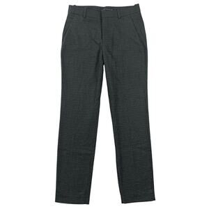 ZARA Women Houndstooth Slim Ankle Pants Gray Black - XS